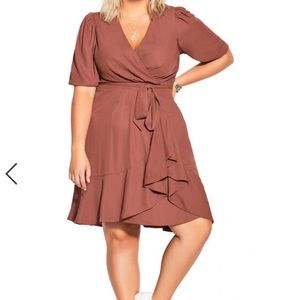 Captivate Faux Wrap Dress